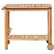 BELIANI - Chariot à boissons de jardin SASSARI II Bois d\'acacia certifié Marron clair - vignette