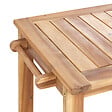 BELIANI - Chariot à boissons de jardin SASSARI II Bois d\'acacia certifié Marron clair - vignette