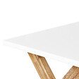 BELIANI - Table de salle à manger de jardin OLBIA 200 cm 100 cm Béton Blanc - vignette