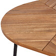 BELIANI - Table de salle à manger de jardin VARENNA 106 cm 103 cm Acacia Marron - vignette
