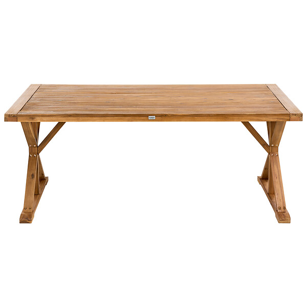 BELIANI - Table de salle à manger de jardin CALABRITTO 90 cm 180 cm Acacia Marron - large