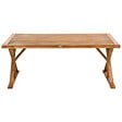BELIANI - Table de salle à manger de jardin CALABRITTO 90 cm 180 cm Acacia Marron - vignette