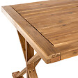 BELIANI - Table de salle à manger de jardin CALABRITTO 90 cm 180 cm Acacia Marron - vignette