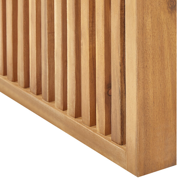 BELIANI - Table de salle à manger de jardin BELLANO 70 cm 120 cm Acacia Marron - large