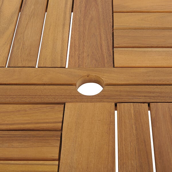 BELIANI - Table de salle à manger de jardin TOLVE 150 cm 150 cm Acacia Marron - large