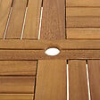BELIANI - Table de salle à manger de jardin TOLVE 150 cm 150 cm Acacia Marron - vignette