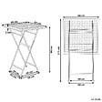 BELIANI - Table de bar de jardin BORMIO 60 cm 60 cm Métal Noir - vignette