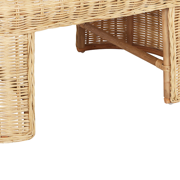 BELIANI - Table basse de jardin LIVADEIA 60 cm 96 cm Rotin Naturel - large