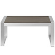 BELIANI - Table basse de jardin SALERNO Métal Gris foncé - vignette