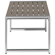 BELIANI - Table basse de jardin SALERNO Métal Gris foncé - vignette