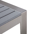 BELIANI - Table basse de jardin SALERNO Métal Gris clair - vignette