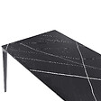 BELIANI - Table de salle à manger de jardin SOVARETO 180 cm 90 cm Effet marbre Marbre noir - vignette