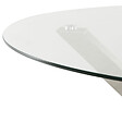 BELIANI - Table de salle à manger de jardin MALETTO 120 cm 120 cm Verre Argenté - vignette