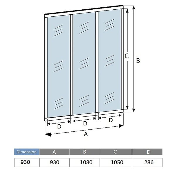 AICA SANITAIRE - Verrière Atelier en 3 vitrage fixe en cadre noir H.108cm x L.93cm verrière fixe kit de verrière et vitrage - large