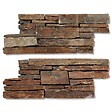 RO'MA NATURE - Pierre de parement Schiste Oxydé 46x20 cm (lot de 1,01 m² soit 11 plaques) - vignette