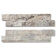 RO'MA NATURE - Pierre de parement Travertin Gris Silver 60x15 cm Brut (lot de 0,99 m² soit 11 plaques) - vignette