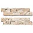 RO'MA NATURE - Parement Travertin Beige 60x15 cm Brut/Adouci (lot de 0,99 m² soit 11 plaques) - vignette
