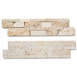 RO'MA NATURE - Parement Travertin Beige 60x15 cm Brut/Adouci (lot de 0,99 m² soit 11 plaques) - vignette