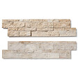 RO'MA NATURE - Parement Travertin Beige 60x15 cm Brut (lot de 0,99 m² soit 11 plaques) - vignette