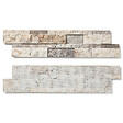 RO'MA NATURE - Pierre de parement Travertin Gris Silver 60x15 cm Brut/Adouci (lot de 0,99 m² soit 11 plaques) - vignette