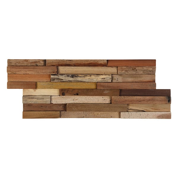 RO'MA NATURE - Parement Bois Vintage 50x20 cm (lot de 1 m² soit 10 plaques) - large