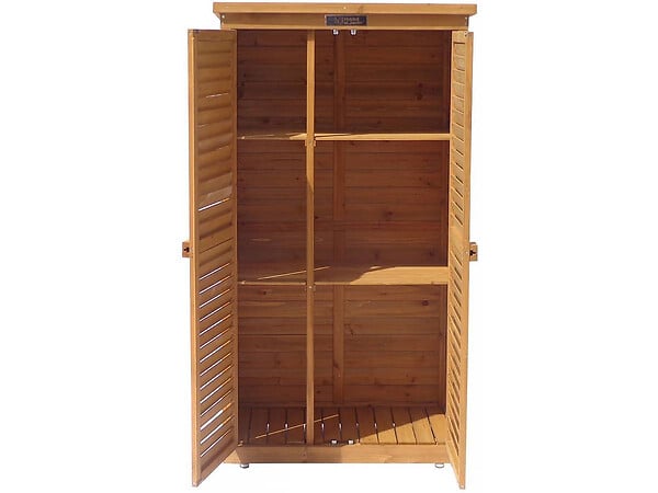 HABITAT ET JARDIN - Armoire de jardin "Space" - 87 x 46.5 x 160 cm - Marron - large