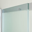 KIAMAMI VALENTINA - Porte De Douche En Niche Avec Paroi Fixe À Gauche Et Verre Satiné 140 Cm | Dream - vignette