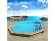 HABITAT ET JARDIN - Piscine bois " Miami 130 " - 4.86 x 3.36 x 1.30 m + Mini Pompe à chaleur - Puissance 3.5 Kw - vignette