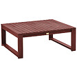 BELIANI - Table basse de jardin TIMOR 90 cm 75 cm Acacia Rouge foncé - vignette