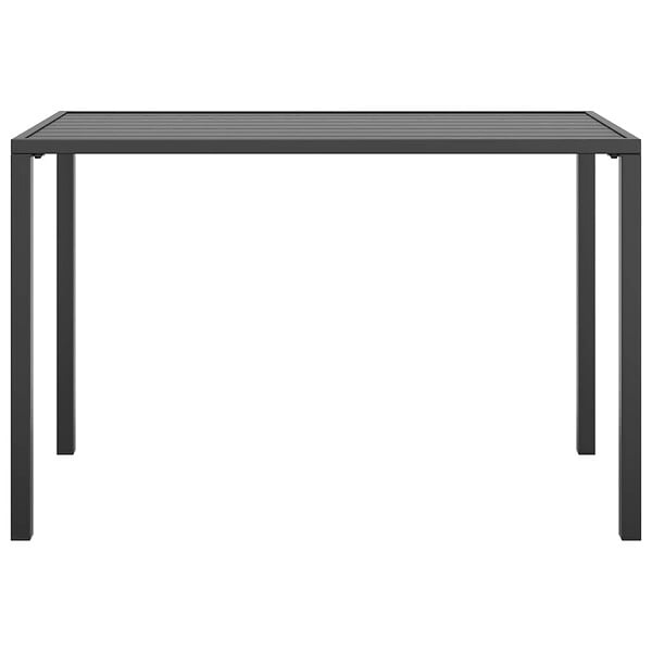 VIDAXL - vidaXL Table à manger de jardin anthracite 110x54x70 cm acier - large