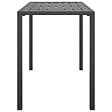 VIDAXL - vidaXL Table à manger de jardin anthracite 110x54x70 cm acier - vignette