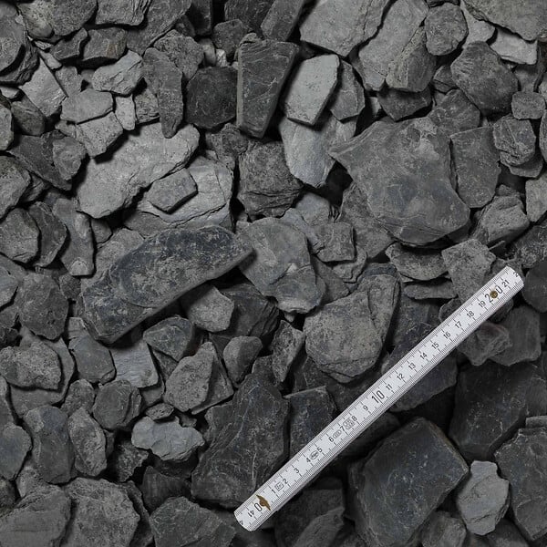 RO'MA NATURE - Paillage Ardoise Noire 30-90 mm - Lot de 3 big bag de 500 kg (18,75 m²) - large