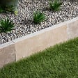 RO'MA NATURE - Bordure de jardin Travertin Beige Nuancé 50x20x5 cm (à l'unité) - vignette