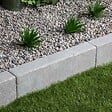 RO'MA NATURE - Bordure de jardin Pierre de l'Atlas Gris 50x15x8 cm (lot de 5 bordures soit 2,5 mètres) - vignette