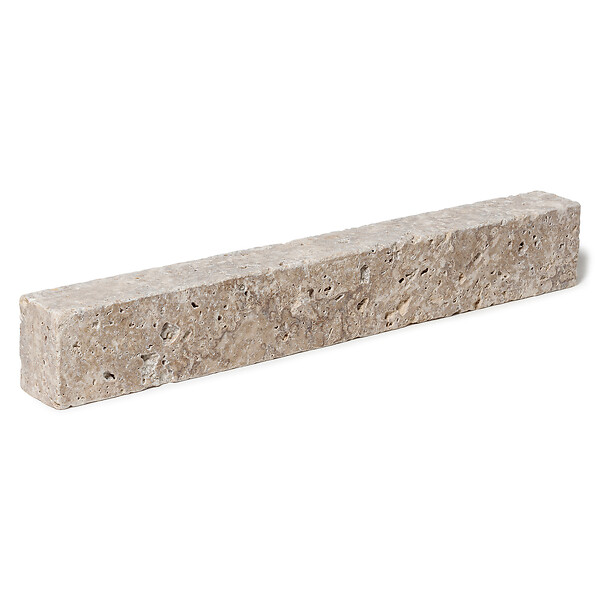 RO'MA NATURE - Bordure de jardin Travertin Beige Mix 50x7x5 cm (lot de 40 bordures soit 20 mètres) - large