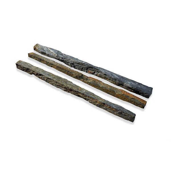 RO'MA NATURE - Bordure de jardin Schiste 150x3-7x3-7 cm (lot de 10 bordures soit 15 mètres) - large