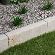 RO'MA NATURE - Bordure de jardin Pierre de l'Atlas Beige 50x15x8 cm (lot de 20 bordures soit 10 mètres) - vignette