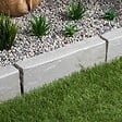 RO'MA NATURE - Bordure de jardin Grès Kandla Gris 50x20x8 cm (lot de 20 bordures soit 10 mètres) - vignette