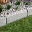 RO'MA NATURE - Bordure de jardin Grès Kandla Gris 50x20x8 cm (lot de 20 bordures soit 10 mètres) - vignette