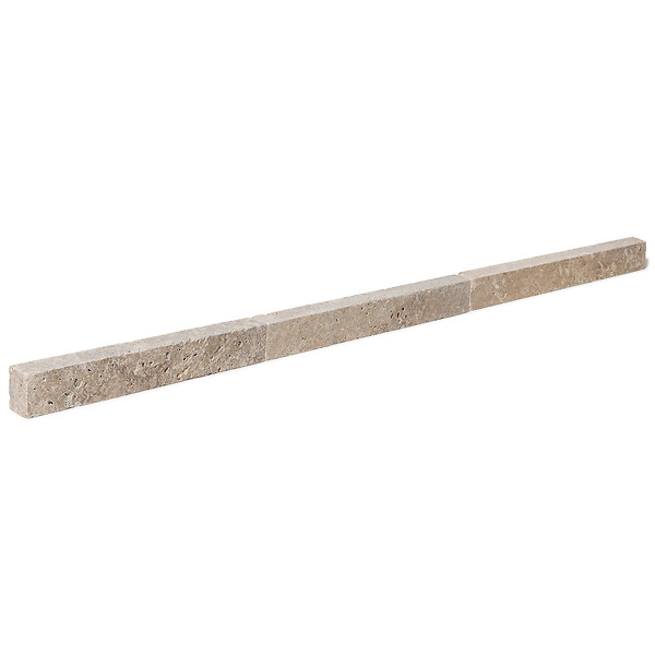 RO'MA NATURE - Bordure de jardin Travertin Beige Mix 50x7x5 cm (à l'unité) - large