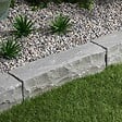 RO'MA NATURE - Bordure de jardin Grès Kandla Gris 50x12x12 cm (lot de 30 bordures soit 15 mètres) - vignette
