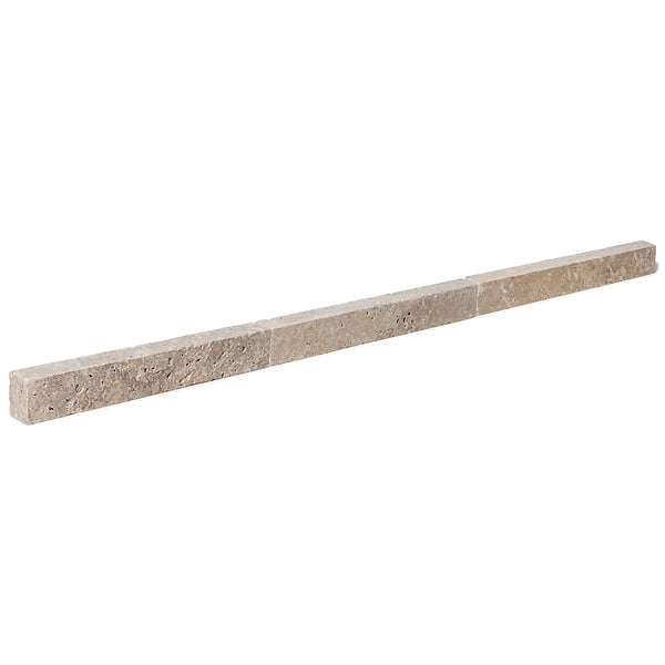 RO'MA NATURE - Bordure de jardin Travertin Beige Mix 50x7x5 cm (lot de 5 bordures soit 2,5 mètres) - large
