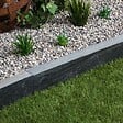 RO'MA NATURE - Bordure de jardin Ardoise Noire 100x10x6 cm (lot de 5 bordures soit 5 mètres) - vignette