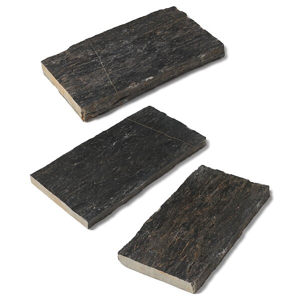 RO'MA NATURE - Pas japonais Rectangle Schiste 60x30x3-7 cm (à l'unité) - large