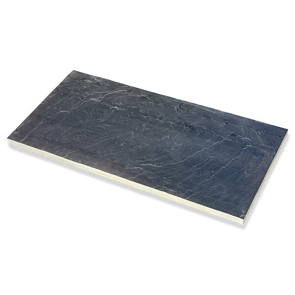 RO'MA NATURE - Pas japonais Rectangle Ardoise Noire 100x50x2-3 cm (lot de 10) - large