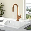 VILLEROY ET BOCH - Robinet cuisine  Umbrella flex bronze + nettoyant - vignette