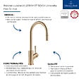 VILLEROY ET BOCH - Robinet cuisine  Umbrella flex or mat + nettoyant - vignette
