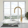 VILLEROY ET BOCH - Robinet cuisine  Umbrella flex or mat + nettoyant - vignette