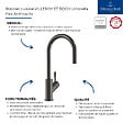 VILLEROY ET BOCH - Robinet cuisine  Umbrella flex anthracite + nettoyant - vignette