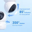 EZVIZ - Caméra Wi-Fi panoramique et inclinable d'intérieur H6c G1 4K EZVIZ - vignette